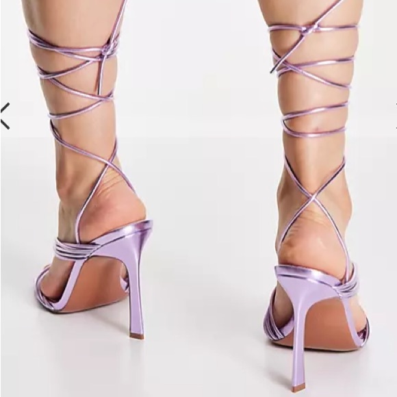 ASOS Strappy Tie Leg Sandals - Picture 5 of 9
